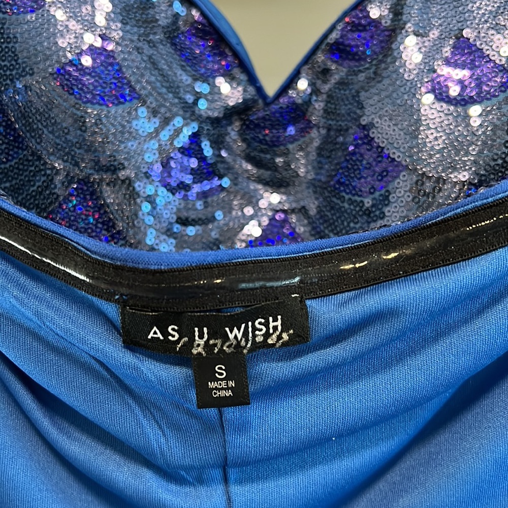 As U Wish Mini Full Mermaid Sequined Mini Dress, S - Picture 7 of 10